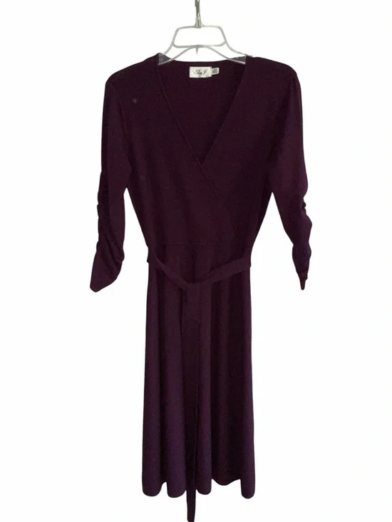 Eliza J Faux Wrap Sweater Dress Size M - Picture 6 of 13